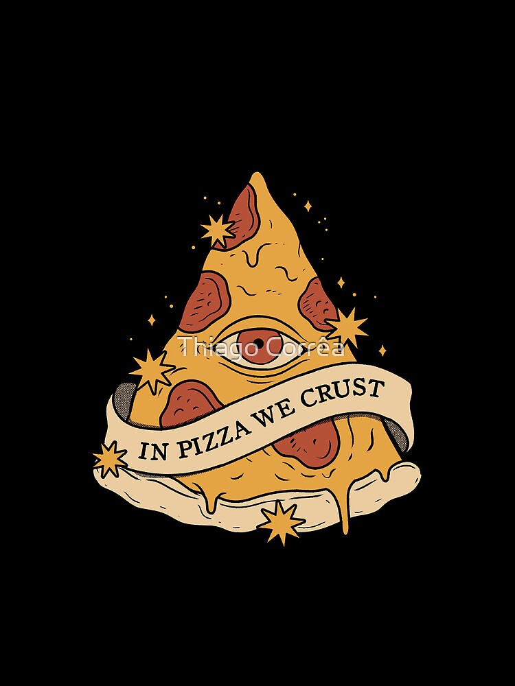 Thumbnail 3 of 3, Drawstring Bag, In Pizza We Crust designed and sold by thiagocorream.