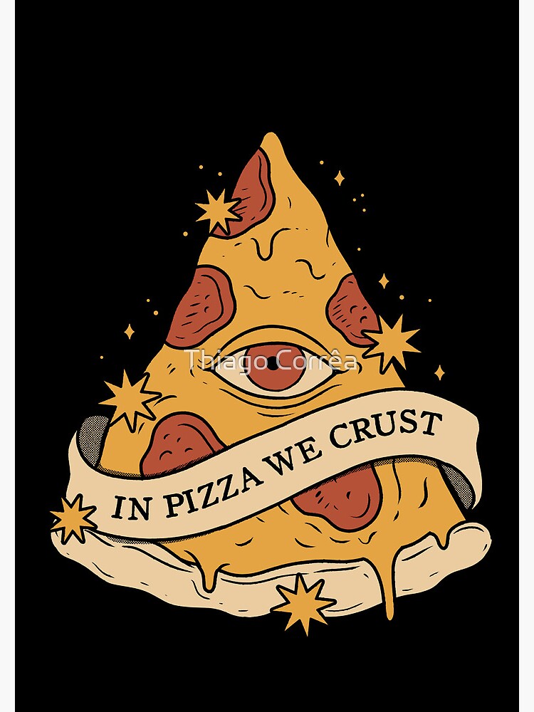 Thumbnail 3 of 3, Journal, In Pizza We Crust designed and sold by thiagocorream.