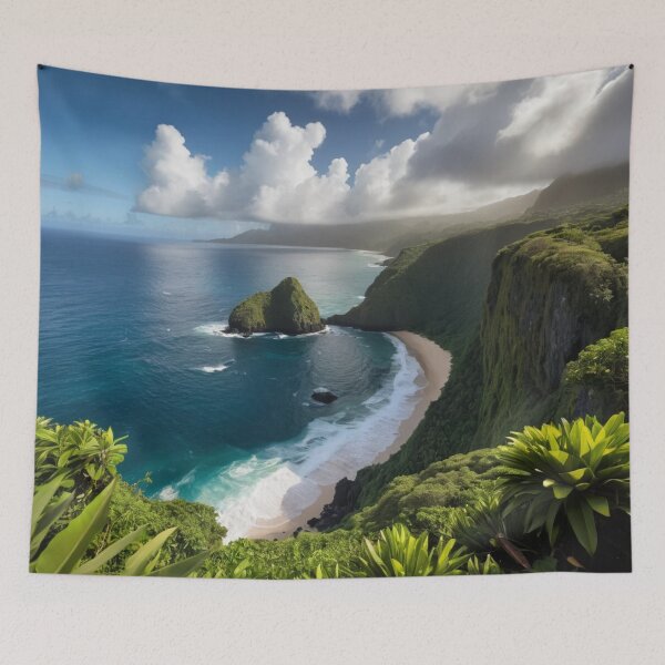 Item preview, Lush green cliffs designed and sold by InezPhotography.