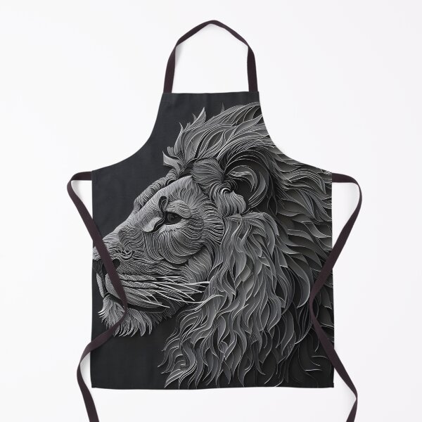 Item preview, Black and white lion sketch photo designed and sold by dcrc.