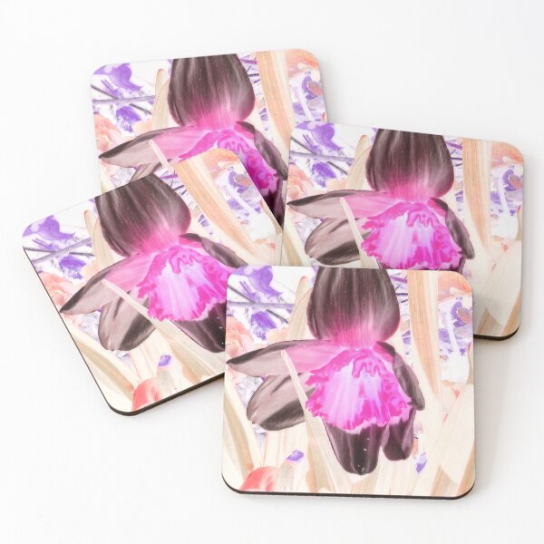 Artikelvorschau, Trippy Narzisse in Schwarz & Pink entworfen und verkauft von SXW Designs.