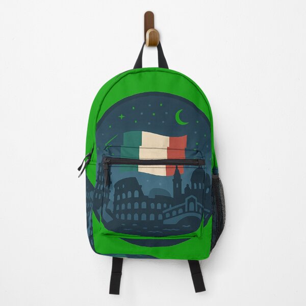 Item preview, Italy Pixel Art Logo – Italian Flag & Famous Landmarks designed and sold by Artistic canvas store.