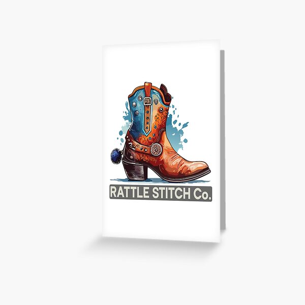 Artikel-Vorschau von Bunte Cowboystiefel-Kunst, designt und verkauft von TrendStitch Co..