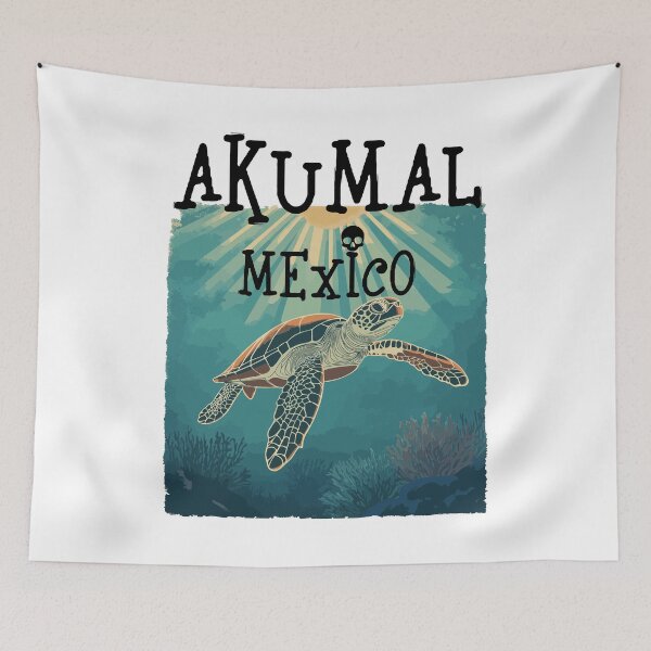 Item preview, Akumal Mexico (with Black Lettering) designed and sold by VelvetRoom.