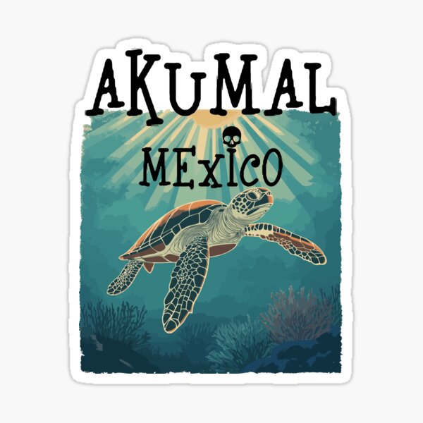 Item preview, Akumal Mexico (with Black Lettering) designed and sold by VelvetRoom.