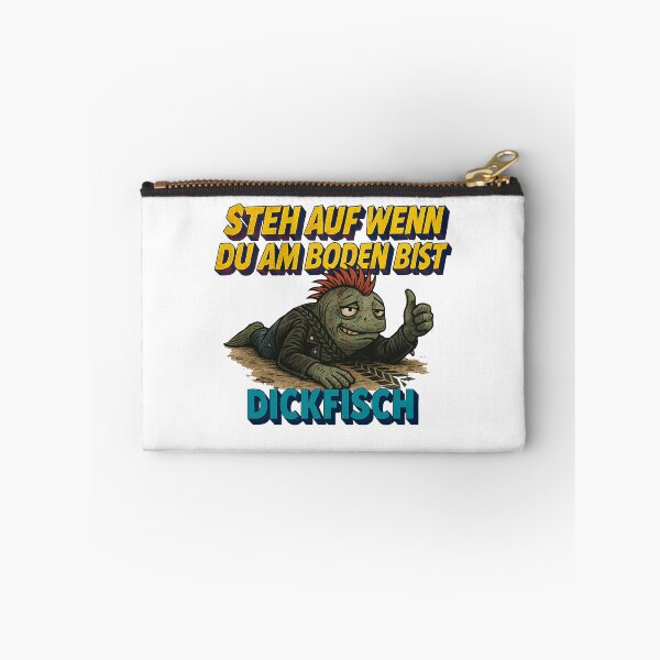 Item preview, Thick fish on the ground, lettering "Stand up when you're down - Thick fish" designed and sold by DickfischWear.