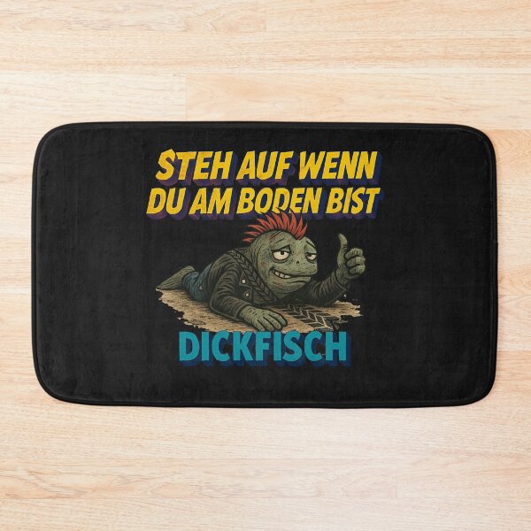 Item preview, Thick fish on the ground, lettering "Stand up when you're down - Thick fish" designed and sold by DickfischWear.