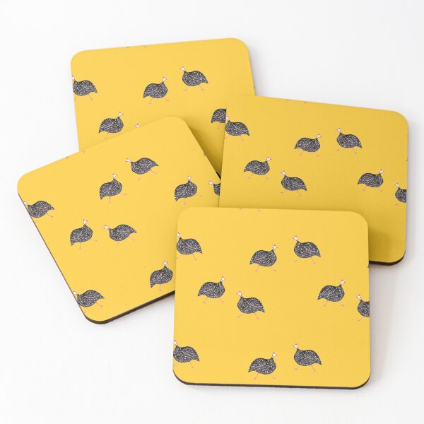 Item preview, Guinea Fowl on Mustard designed and sold by WendyVon.