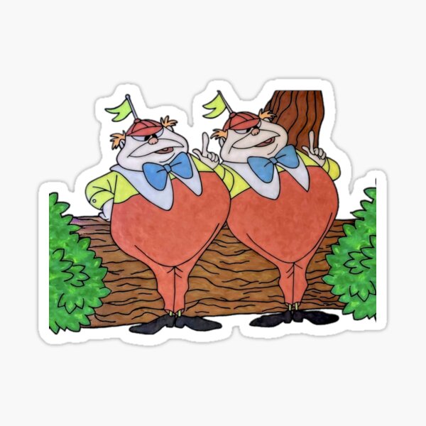 Tweedle Dee & Tweedle Dum Sticker