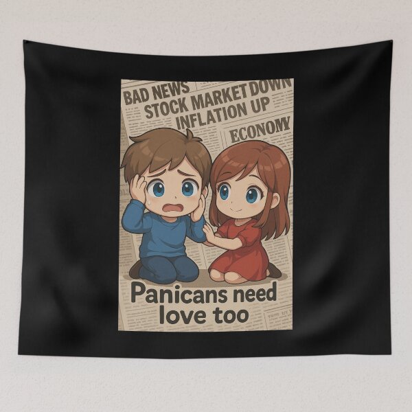 Item preview, "Panicans Need Love Too - Economic Crisis Edition" designed and sold by MySheetMusicArt.