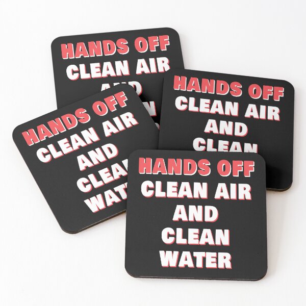 Item preview, Hands Off Clean Air and Clean Water designed and sold by EstelleStar.