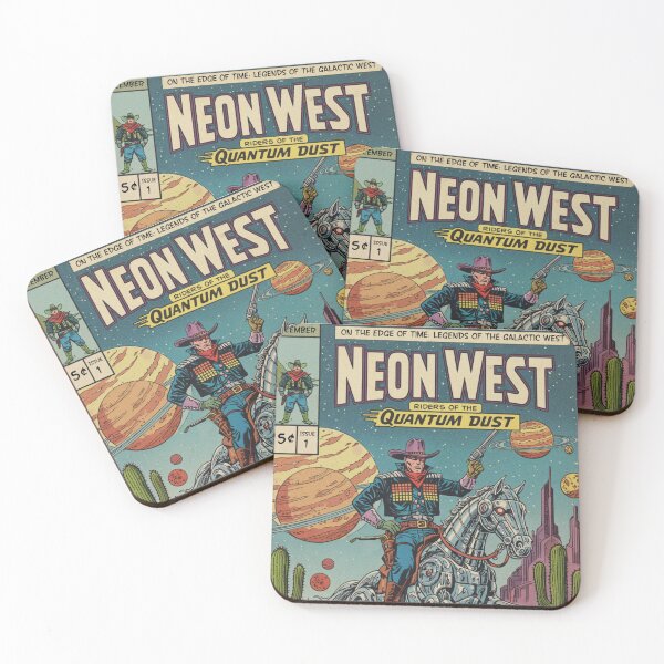 Item preview, Retro Futuristic Cowboy Comic designed and sold by JonelleTshirts.