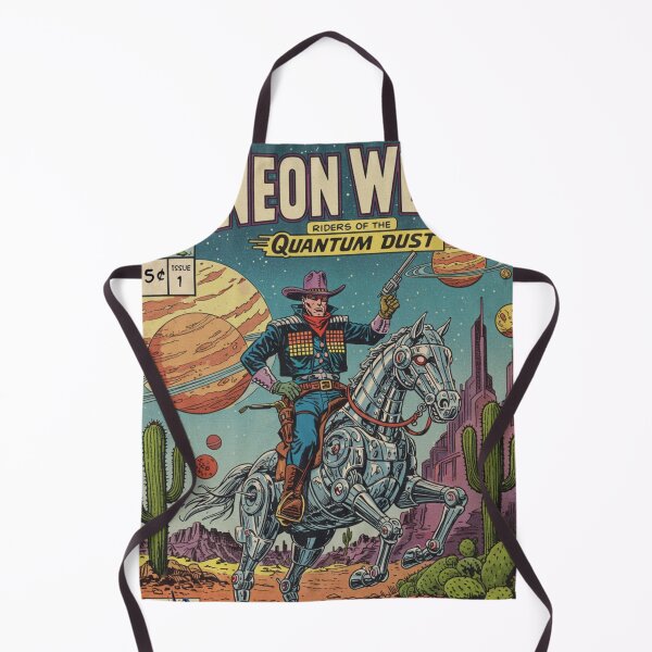 Item preview, Retro Futuristic Cowboy Comic designed and sold by JonelleTshirts.