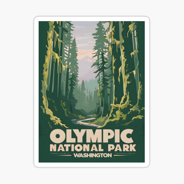 Item preview, Olympic National Park designed and sold by Mikycle.