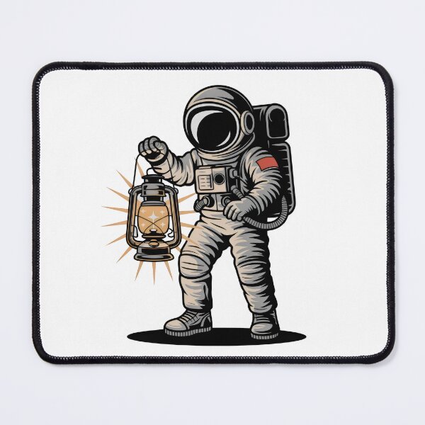 Item preview, Retro Astronaut Holding Lantern designed and sold by Zanigold.