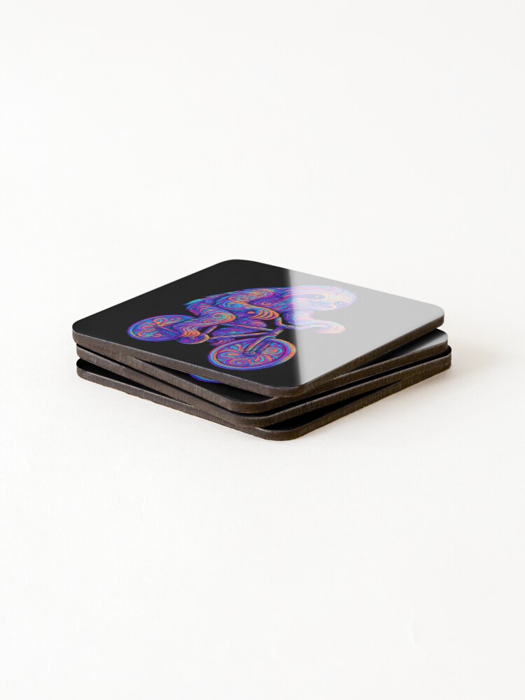 Thumbnail 4 of 5, Coasters (Set of 4), Slow Ride designed and sold by aronoc.
