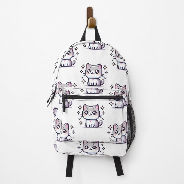 Item preview, Kawaii Pixel Cat with Sparkly Eyes designed and sold by Ojo de Loca.