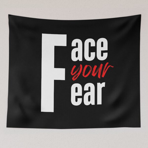 Item preview, Face Your Fear – Bold Motivational Typography Design designed and sold by Karim-Karem.