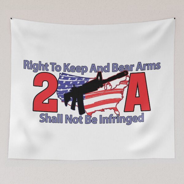 Item preview, 2A Right To Keep And Bear Arms Shall Not Be Infringed White designed and sold by HectorCantres.