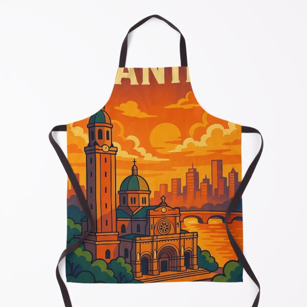 Item preview, Manila Cathedral Sunset View Philippines Intramuros Skyline designed and sold by Places On Earth.