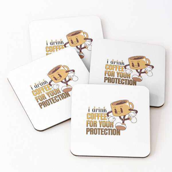 Item preview, I Drink Coffee for Your Protection Running Coffee Cup Edition designed and sold by ArtDesignTp.