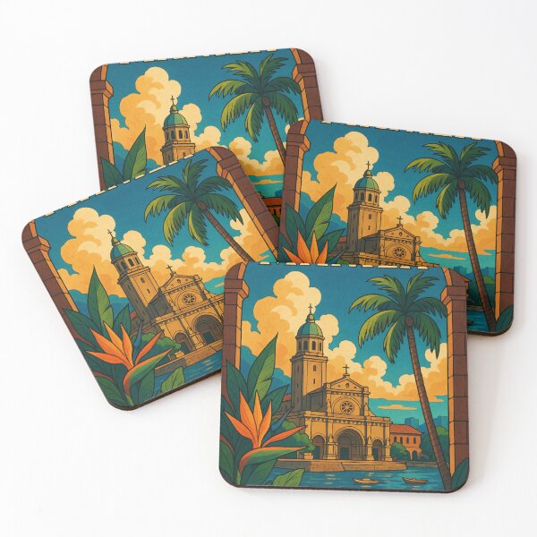Item preview, Manila Church Sunset View Philippines Intramuros Skyline designed and sold by Places On Earth.