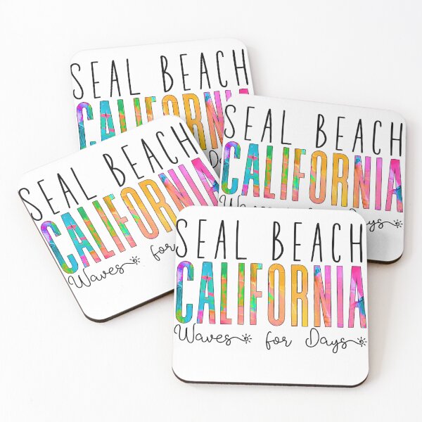Item preview, Seal Beach California (Waves) designed and sold by Whackadoodletee.