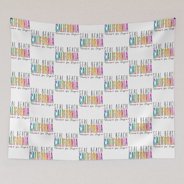 Item preview, Seal Beach California (Waves) designed and sold by Whackadoodletee.