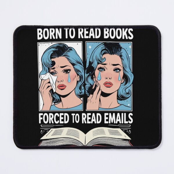 Item preview, Born To Read Books Forced To Read Emails Reading  designed and sold by AMRIEL01.