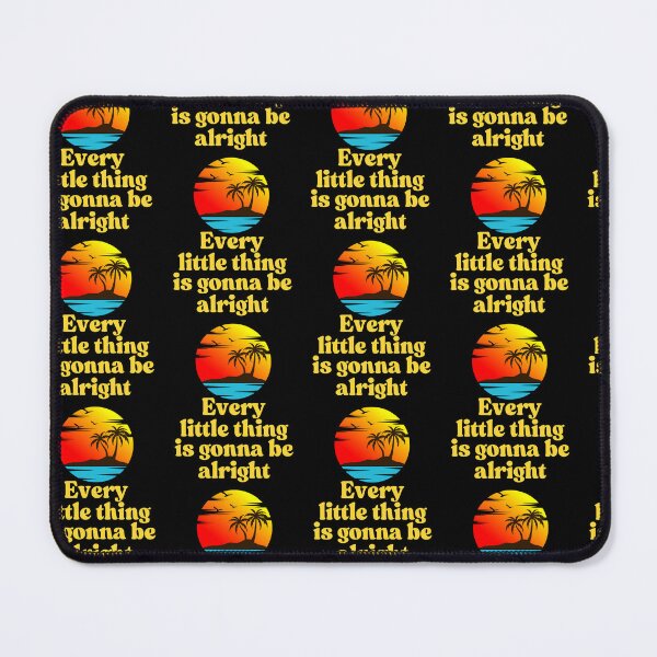 Item preview, Every Little Thing Is Gonna Be Alright – Retro Sunset Lyric Design designed and sold by MorningT.