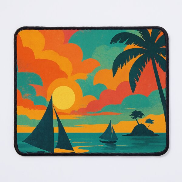 Item preview, Boracay White Beach Philippines Sunset Sailboats designed and sold by Places On Earth.