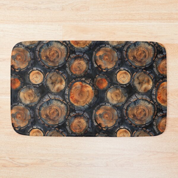 Item preview, Charred Tree Ring Mosaic designed and sold by NTGUILTY.
