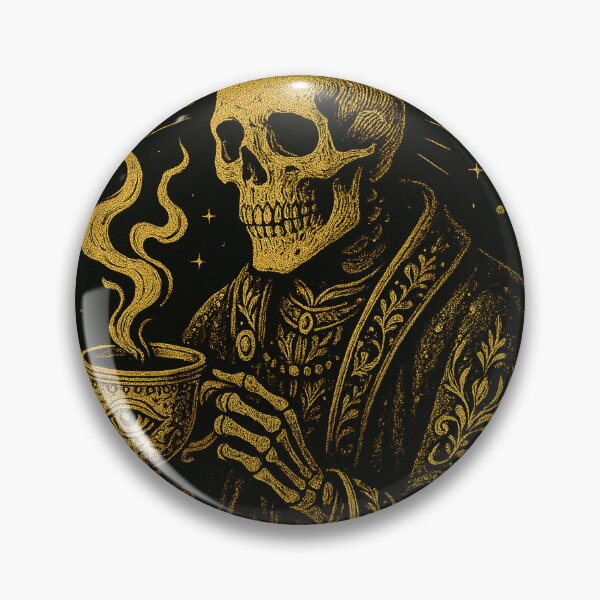 Item preview, The Coffee – Luxury Tarot Skeleton designed and sold by SlickFreek.