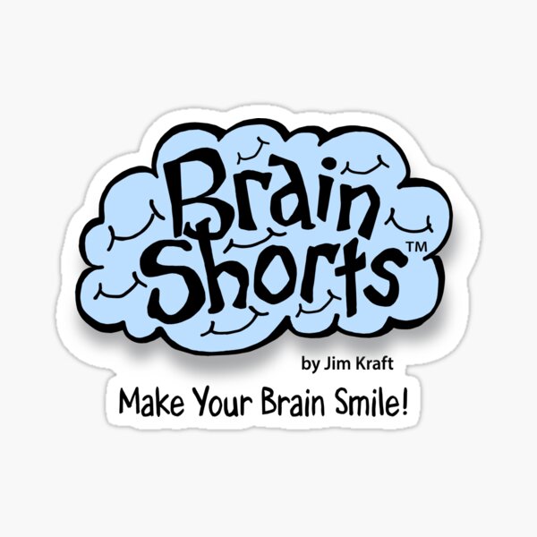 Brain Shorts Fan Sticker