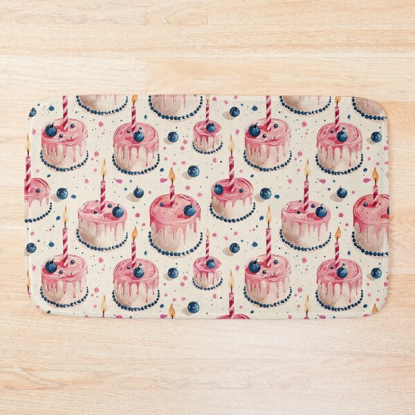 Item preview, Watercolor Pink Birthday Cakes designed and sold by NTGUILTY.