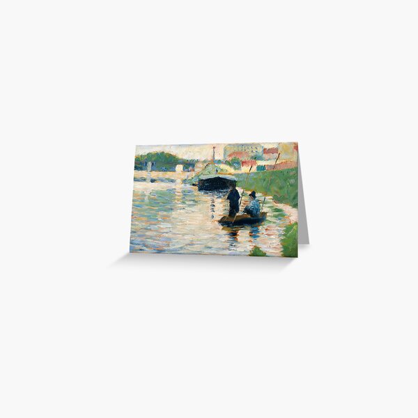 Item preview, View of The Seine by G Seuret - 1882-1883 designed and sold by Daniel Wampler.