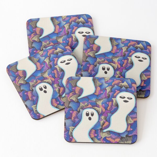 Item preview, Trippy Spooky Ghost Flowers designed and sold by artbyalette.