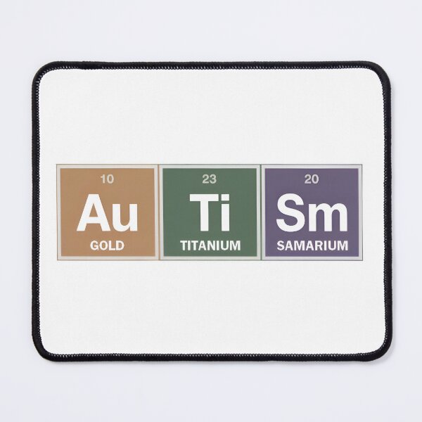 Item preview, Autism Awareness Elements Periodic Table designed and sold by SillyDarkShop.
