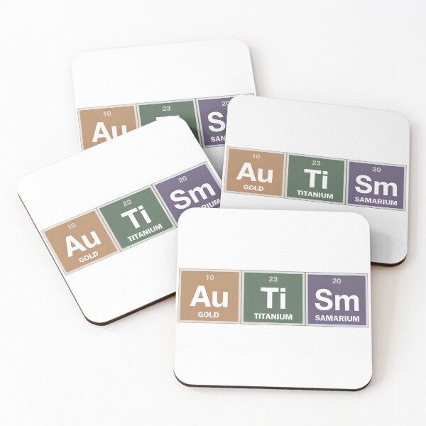 Item preview, Autism Awareness Elements Periodic Table designed and sold by SillyDarkShop.