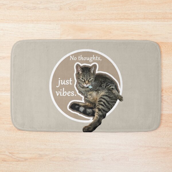 Item preview, No Thoughts, Just Vibes - One Brain Cell Tabby Cat designed and sold by The-RoseStudios.