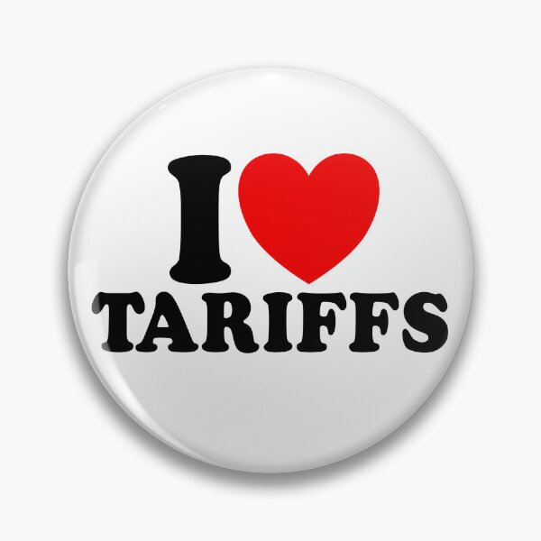 Item preview, I Love Tariffs Red Heart Funny Trump Tariff Gear designed and sold by DynamicDesign.