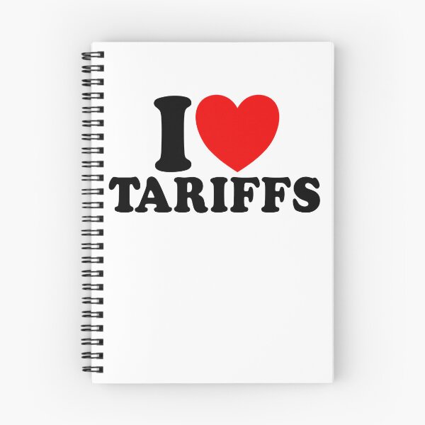 Item preview, I Love Tariffs Red Heart Funny Trump Tariff Gear designed and sold by DynamicDesign.