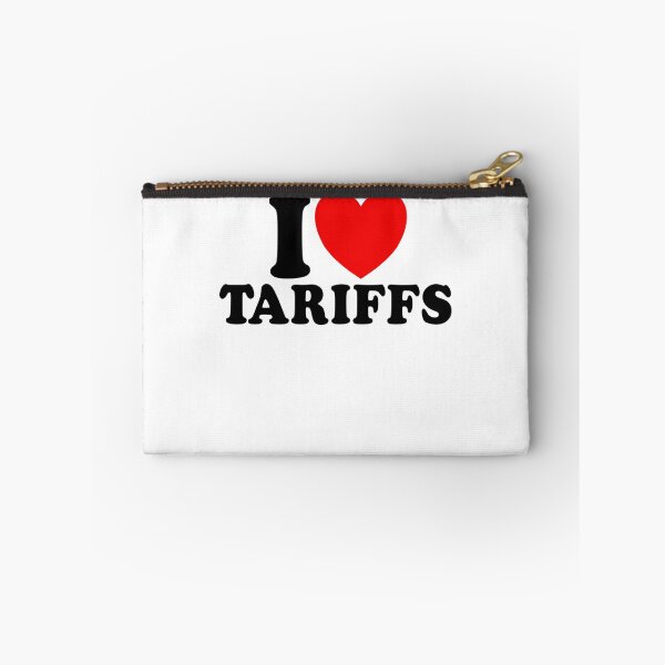 Item preview, I Love Tariffs Red Heart Funny Trump Tariff Gear designed and sold by DynamicDesign.
