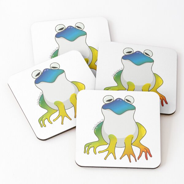 Item preview, A Bunch of Colorful Frogs! Rainbow Frog! designed and sold by CoffeeTechNerd.