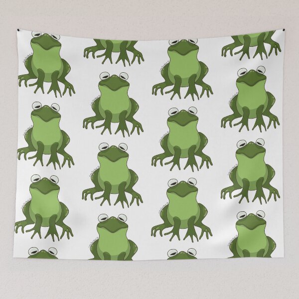Item preview, A Bunch of Colorful Frogs! Dark Green Frog! designed and sold by CoffeeTechNerd.