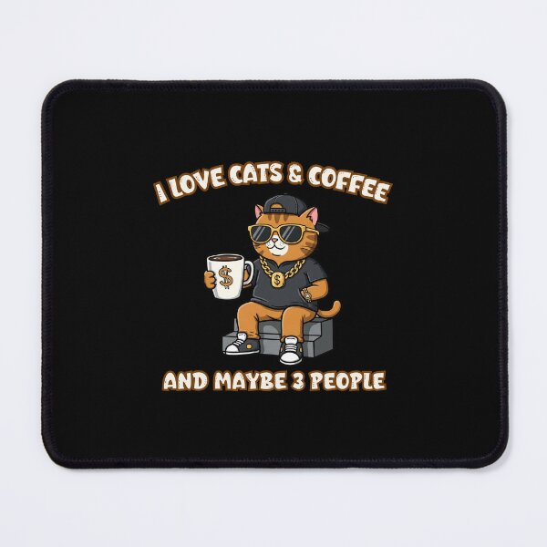 Item preview, Gangsta Cat Loves Coffee & No Drama designed and sold by Meow Cat.