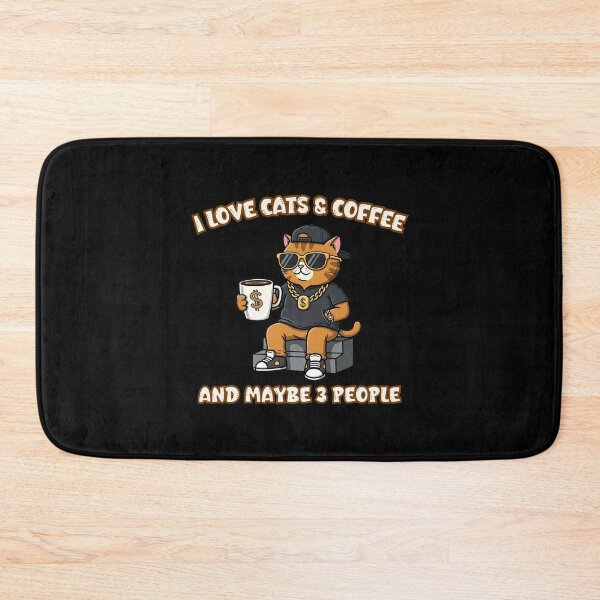 Item preview, Gangsta Cat Loves Coffee & No Drama designed and sold by Meow Cat.