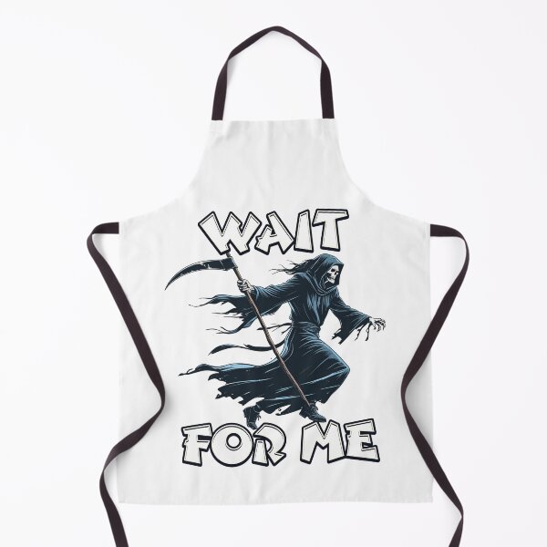 Item preview, Grim Reaper "Wait for Me", Dark Humor Gothic Art designed and sold by Bliss Find And Design.