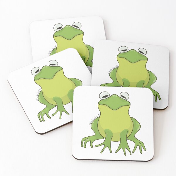 Item preview, A Bunch of Colorful Frogs! Light Green Frog! designed and sold by CoffeeTechNerd.
