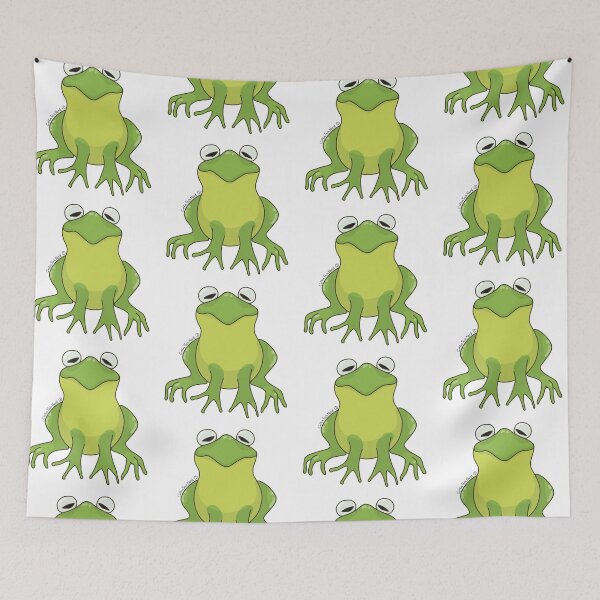 Item preview, A Bunch of Colorful Frogs! Light Green Frog! designed and sold by CoffeeTechNerd.